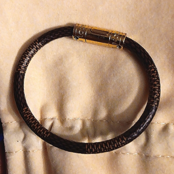 Louis Vuitton Bracelet Confidential Monogram Brown AUTHENTIC - Picture 6 of 11